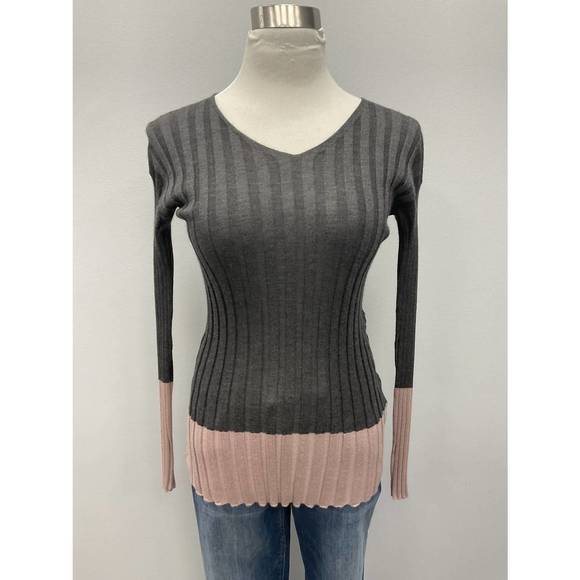 NEW LORENA ANTONIAZZI grey cashmere sweater in grey - Picture 2 of 4